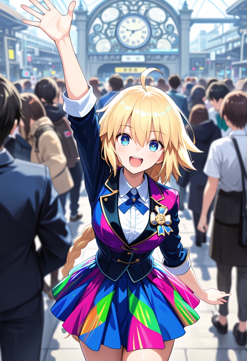 駅前で待ち合わせ | の人気AIイラスト・グラビア