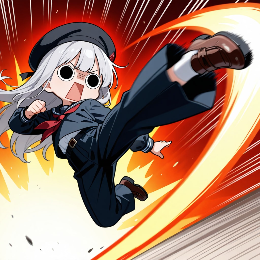 蹴りスラッシュえらいこっちゃ嬢 | の人気AIイラスト・グラビア