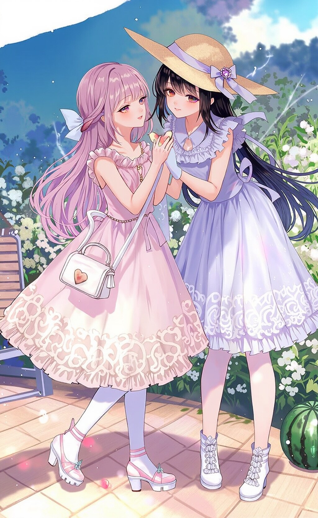 夏のスイカを楽し