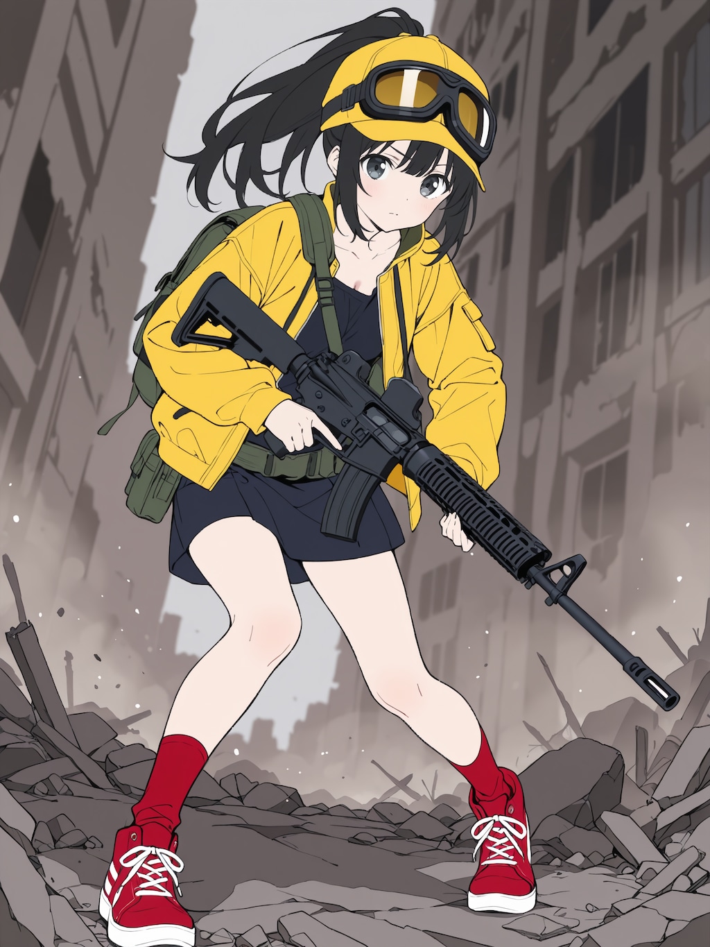 軽い気持ちで始めたサバゲーにハマってしまった女の子