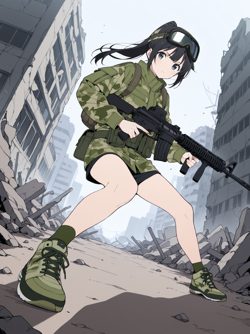 軽い気持ちで始めたサバゲーにハマってしまった女の子