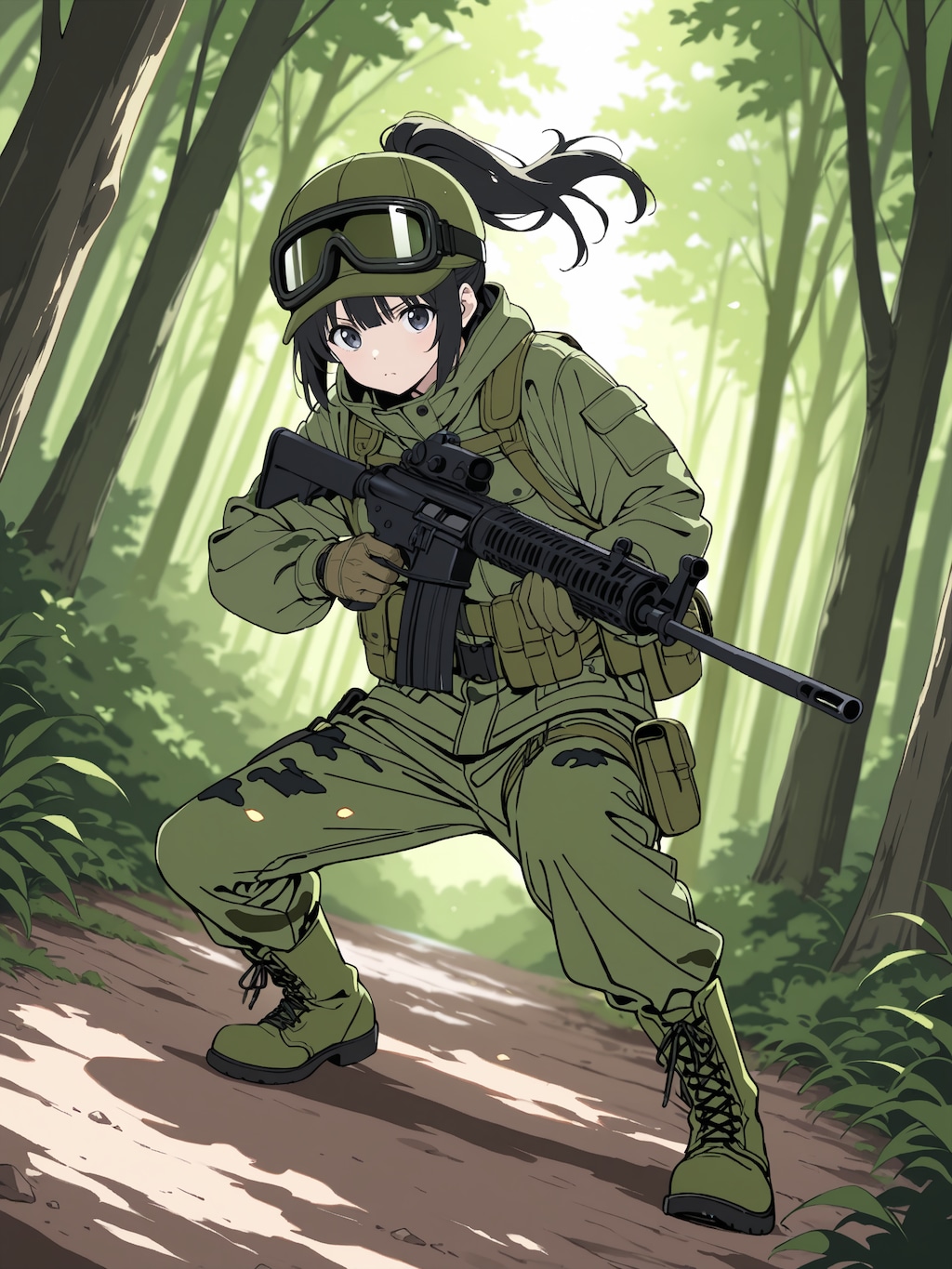 軽い気持ちで始めたサバゲーにハマってしまった女の子