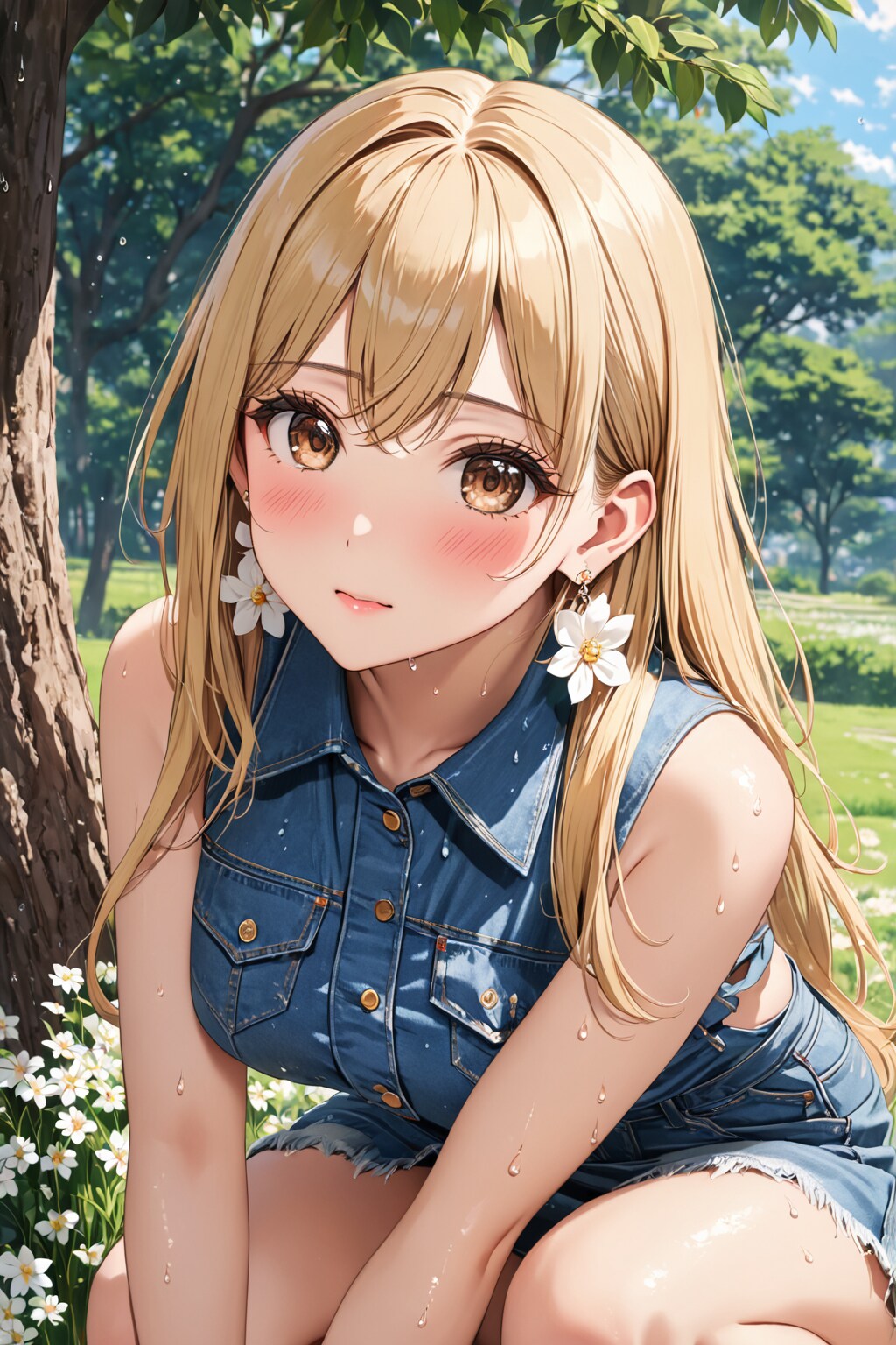 Sunshine Splash! A Fun Waterside Date. 水辺で楽しいデート。 | の人気AIイラスト・グラビア