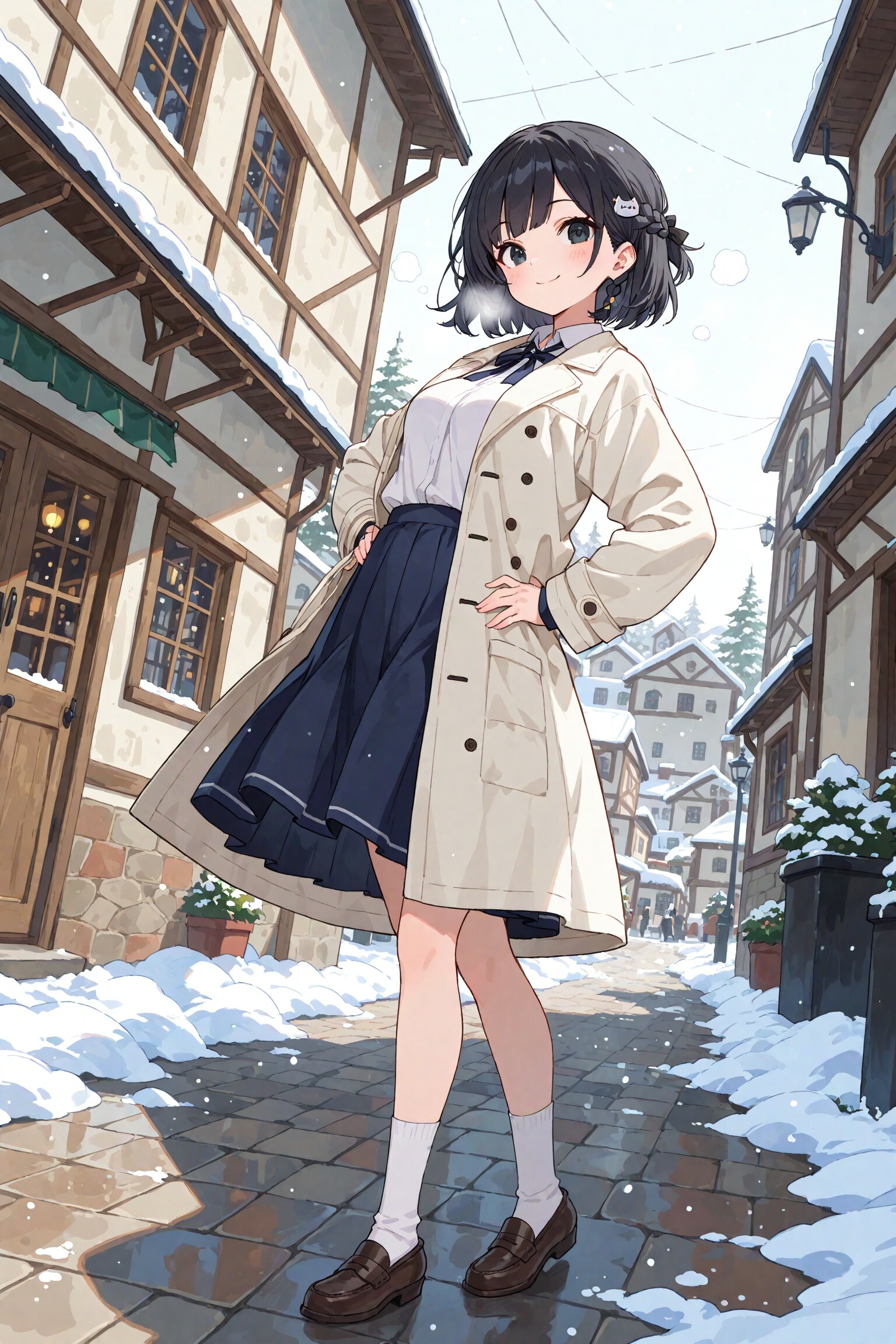 白コート | の人気AIイラスト・グラビア