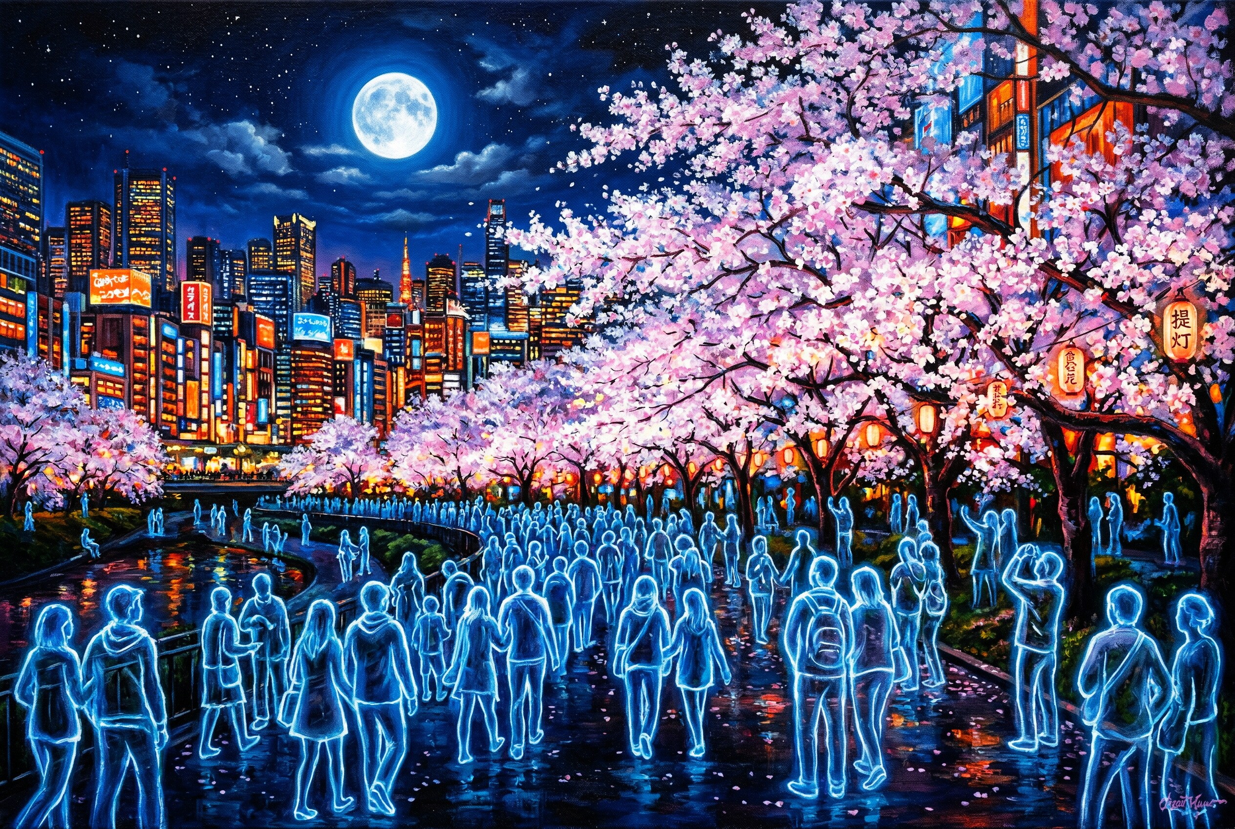 浮き夜 | の人気AIイラスト・グラビア