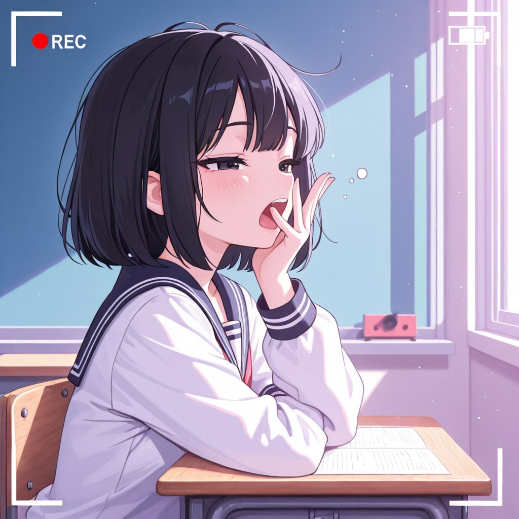 あくび | の人気AIイラスト・グラビア