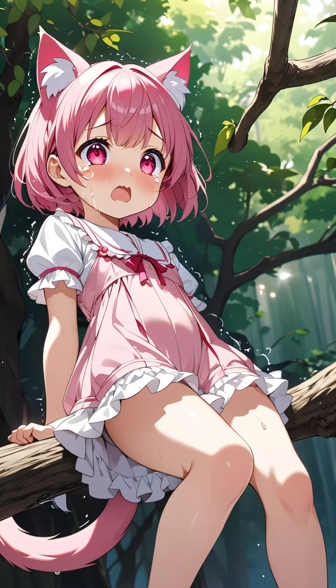 木の上の仔猫