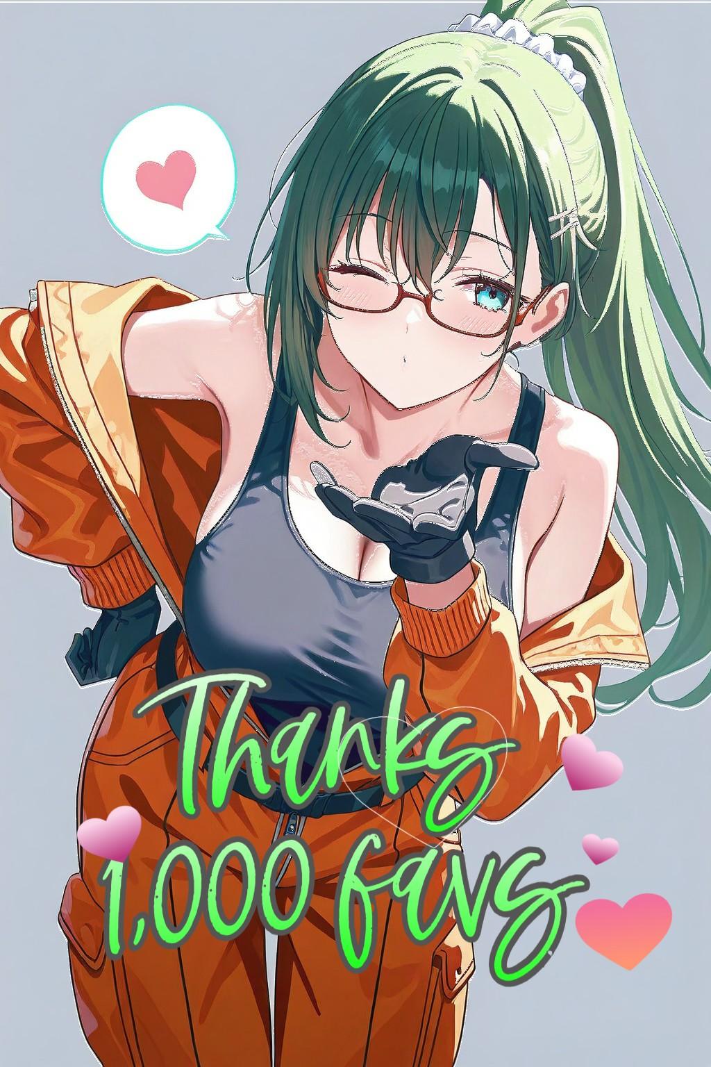 1000いいね感謝