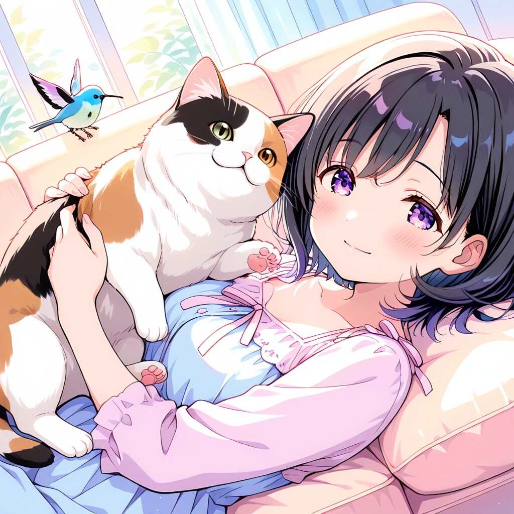 もふもふ三毛殿（３５）HARPY | の人気AIイラスト・グラビア