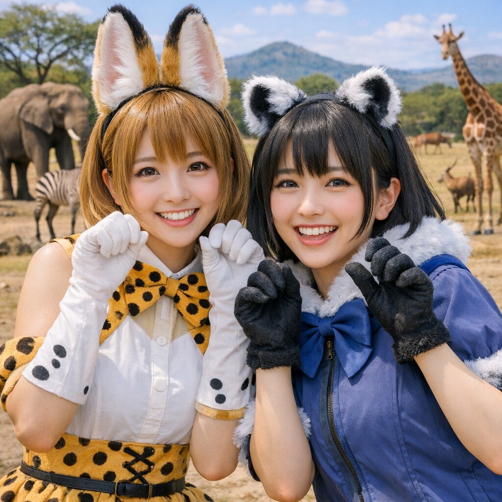 けもフレのコスプレをする人