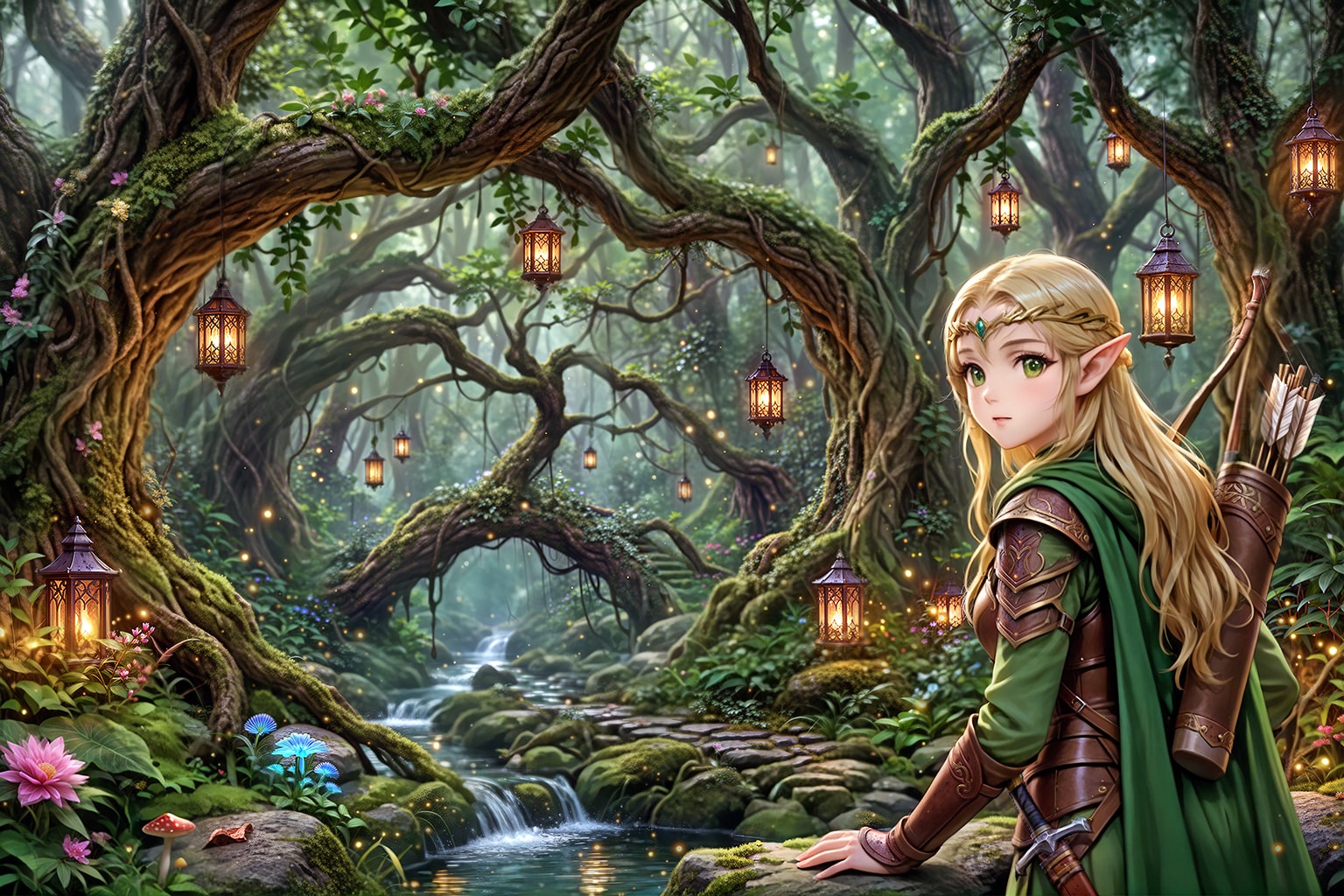 エルフの森 | の人気AIイラスト・グラビア