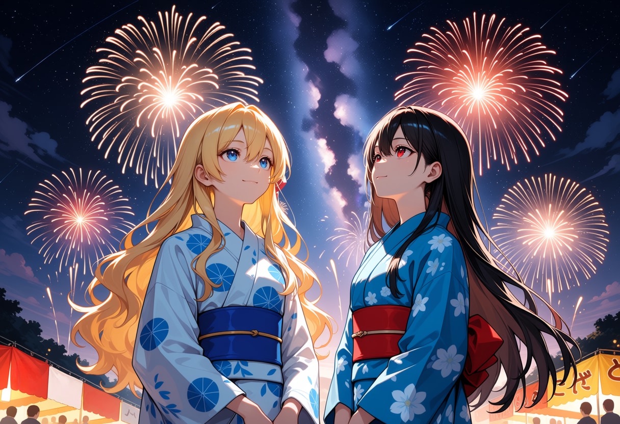ちちぷいちゃんとししょちゃんの夏祭り