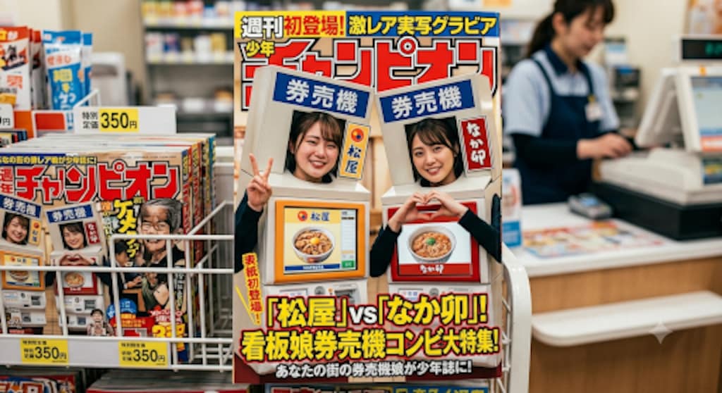 券売機娘　少年漫画表紙