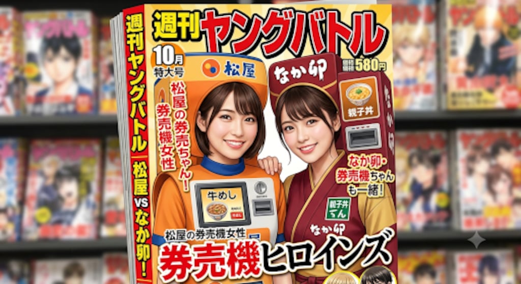 券売機娘　少年漫画表紙