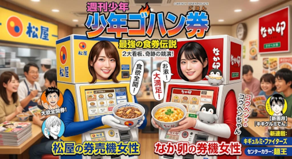 券売機娘　少年漫画表紙