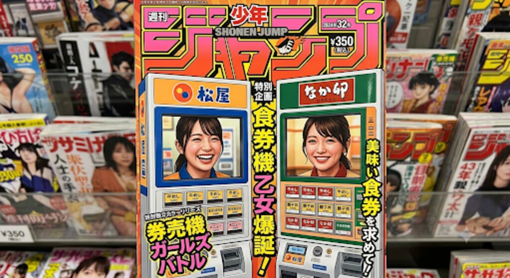 券売機娘　少年漫画表紙