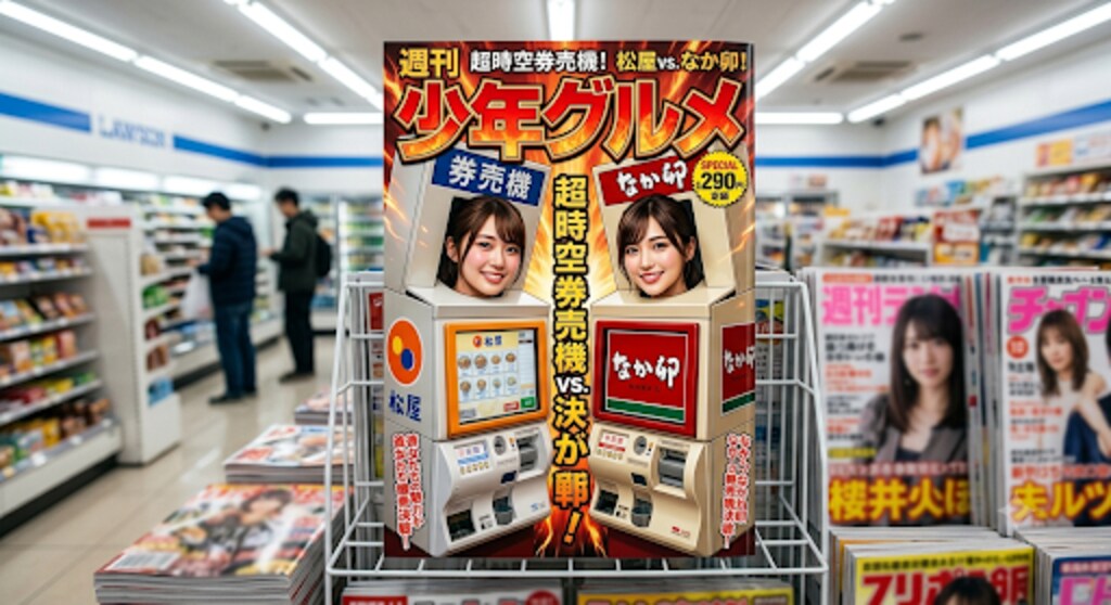 券売機娘　少年漫画表紙