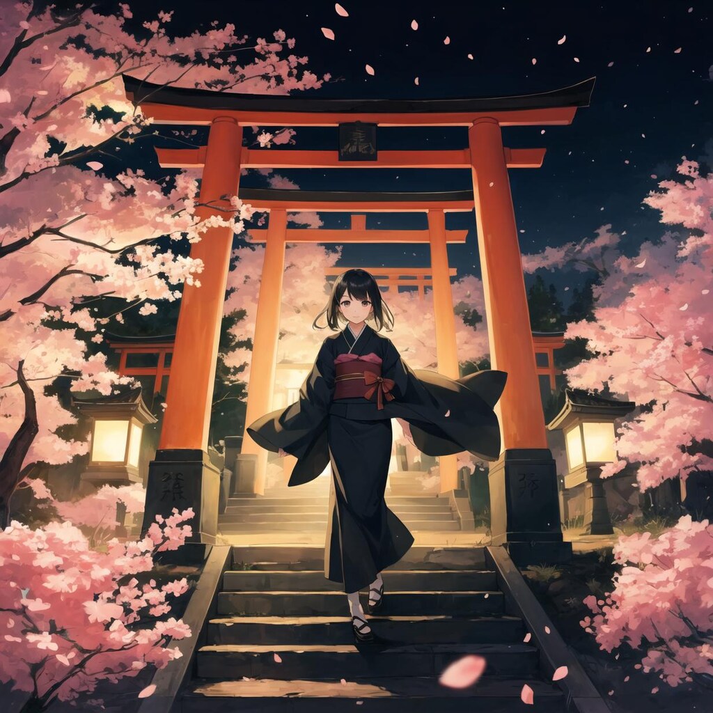 夜桜
