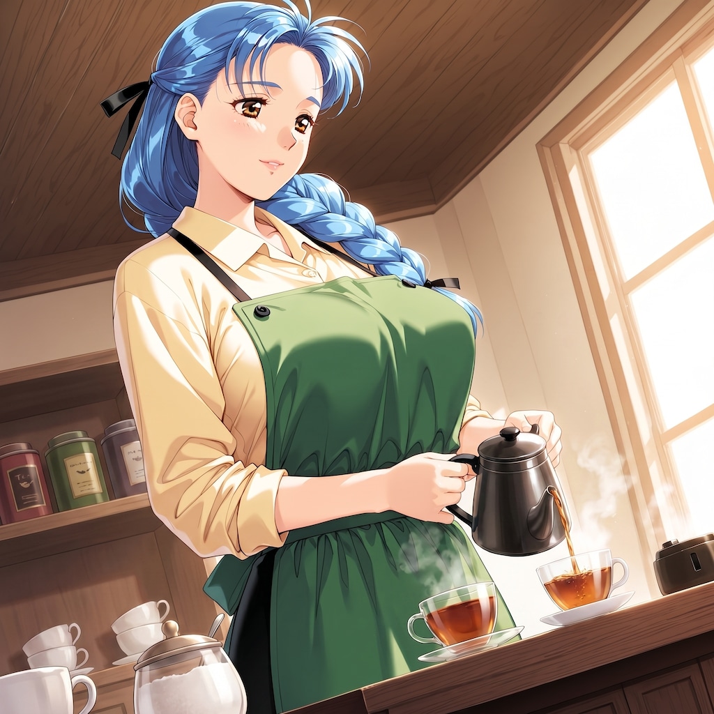 喫茶店の女性マスター