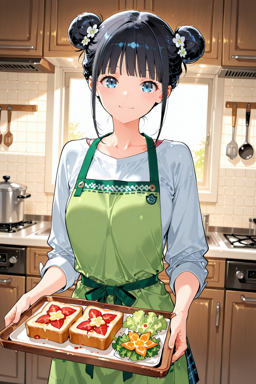 おだんごちゃん🍡✨と朝ごはん🍚✨　3/28 | の人気AIイラスト・グラビア