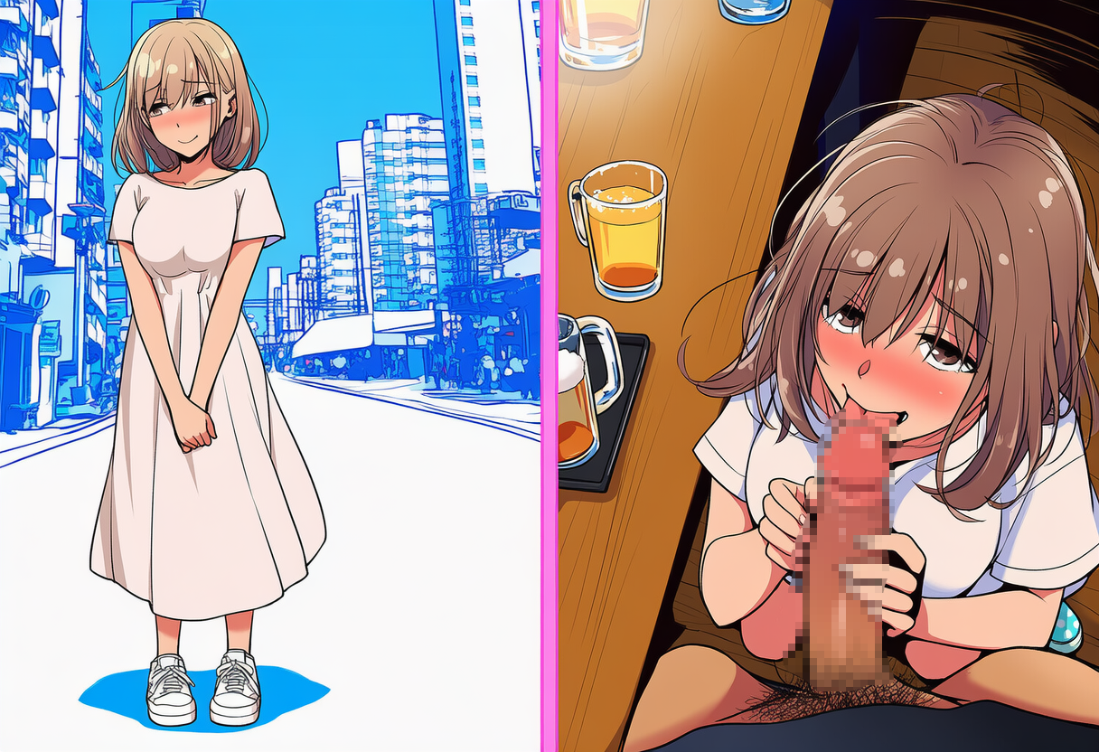 あたしって酔うと舐めたくなっちゃってぇ！