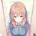 sitting on toilet 8枚目