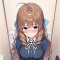 sitting on toilet 7枚目