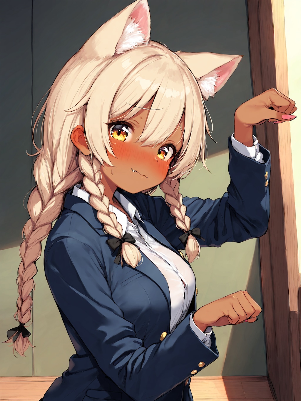 に・・・にゃーん