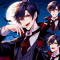 黒髪短髪な、ヴァンパイアな男性★(6枚) 5枚目