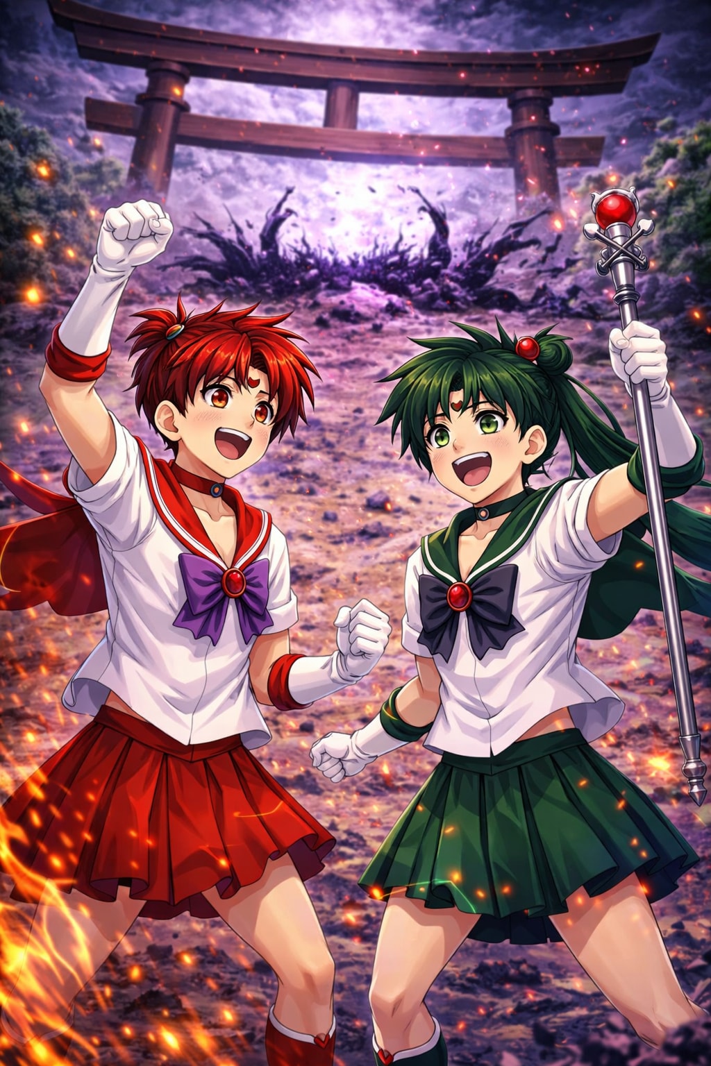 描きおろし！麗馬と良冥！