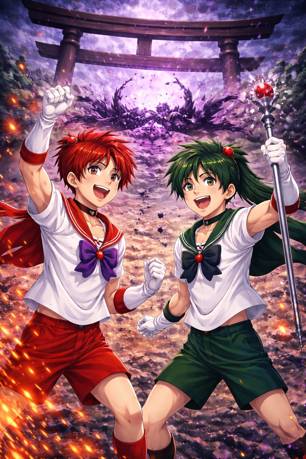 描きおろし！麗馬と良冥！ | の人気AIイラスト・グラビア