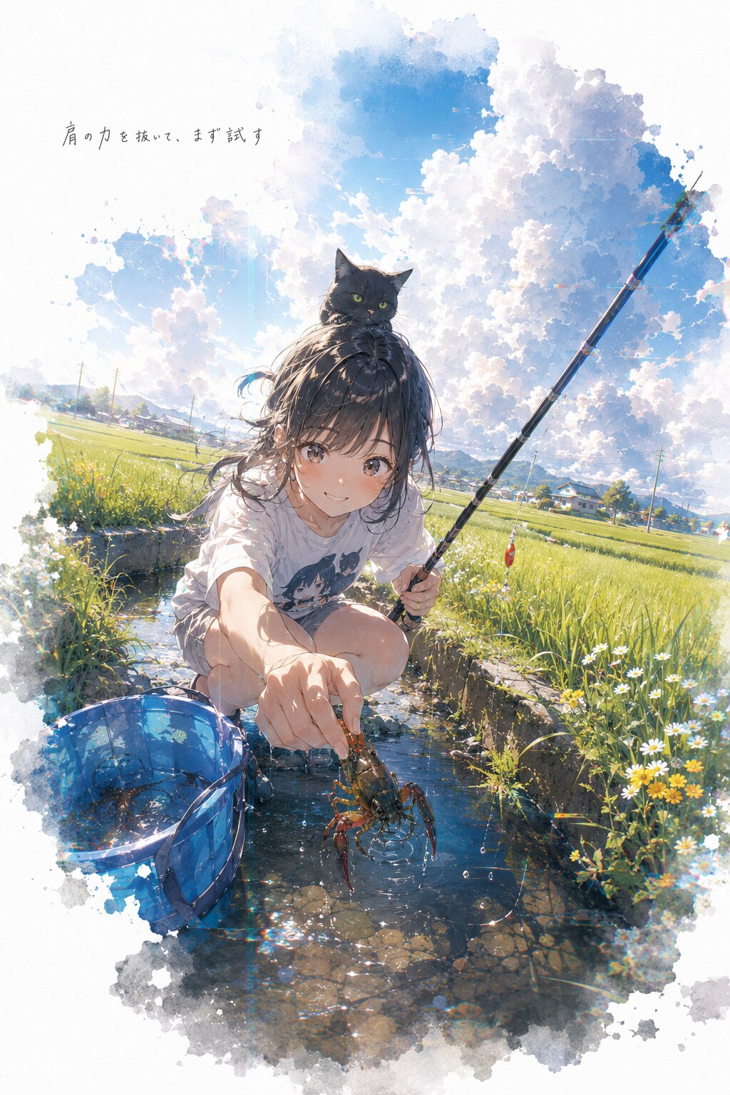 ザリガニ釣り