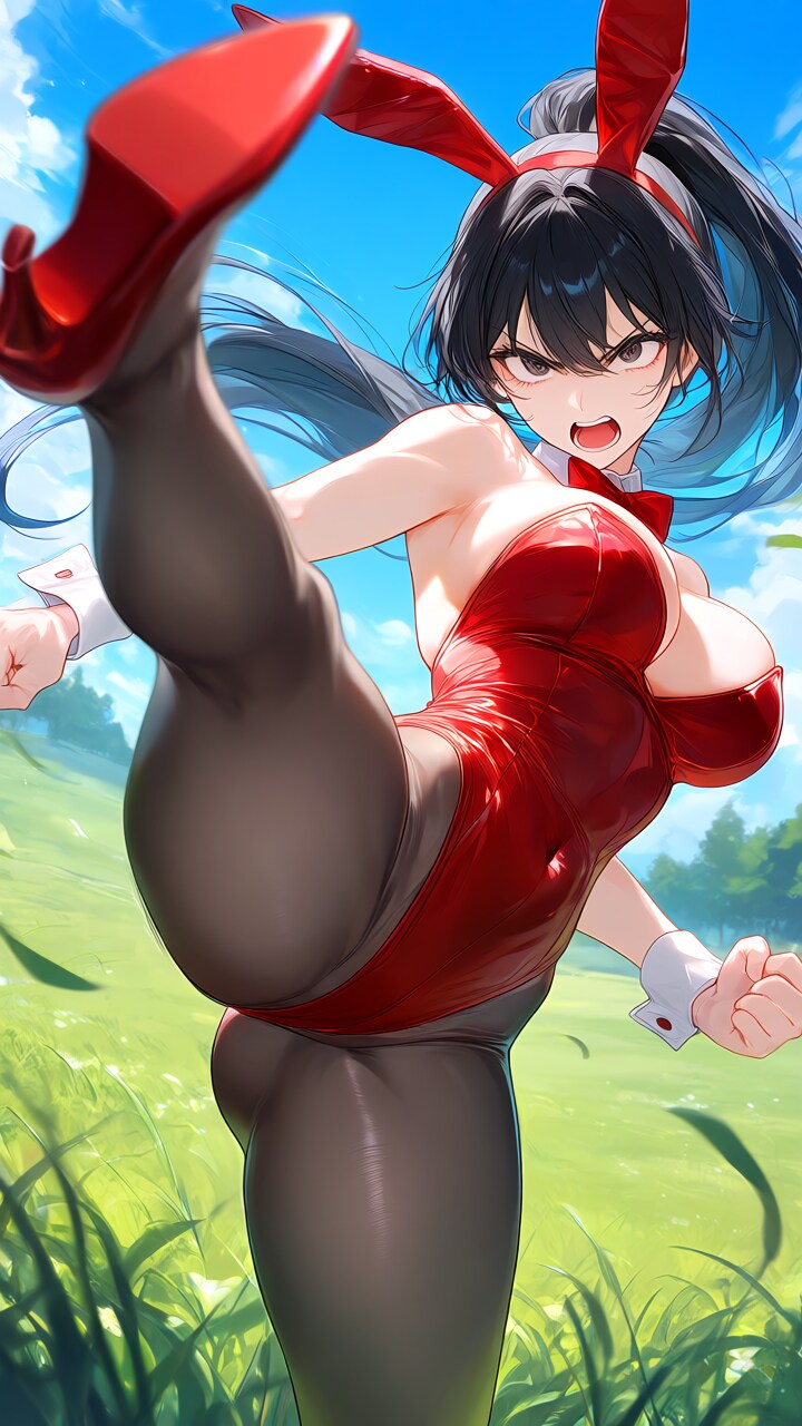 闘うバニーガール