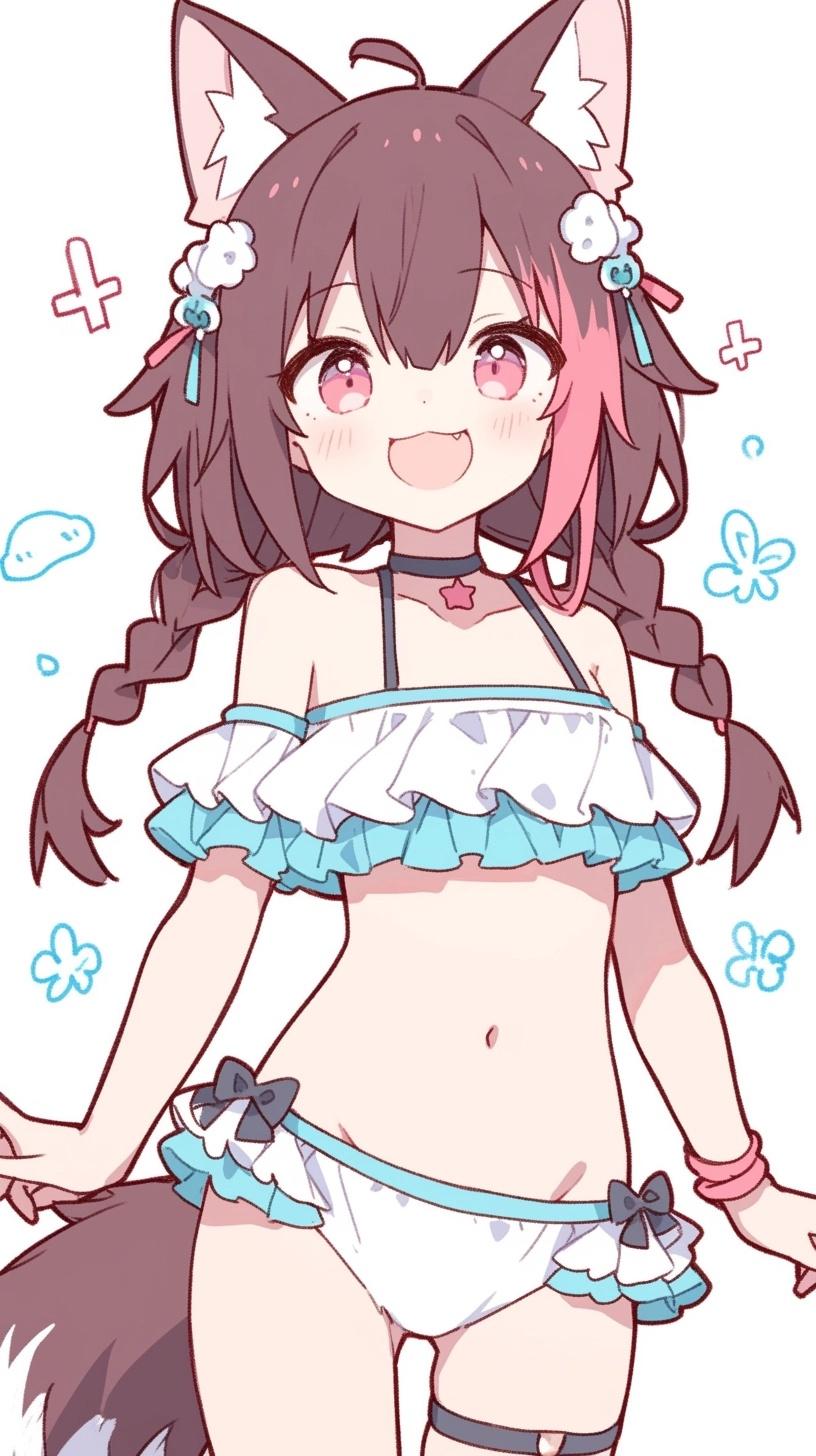 ケモ耳水着娘が一番じゃい | の人気AIイラスト・グラビア