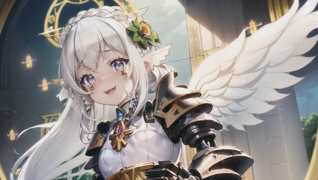 白色、騎士、天使