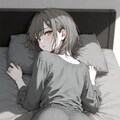 寝転ぶ女子 6枚目