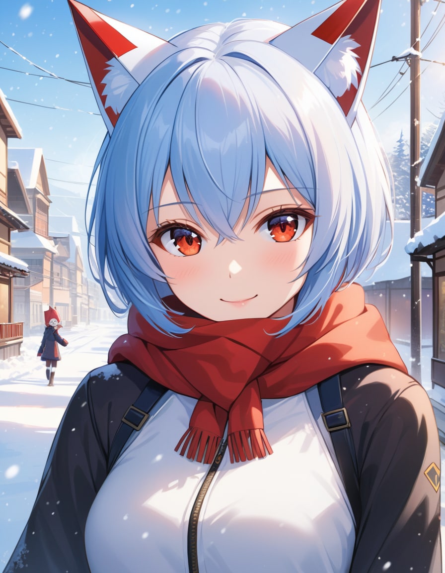 雪にゃんレイちゃん | の人気AIイラスト・グラビア