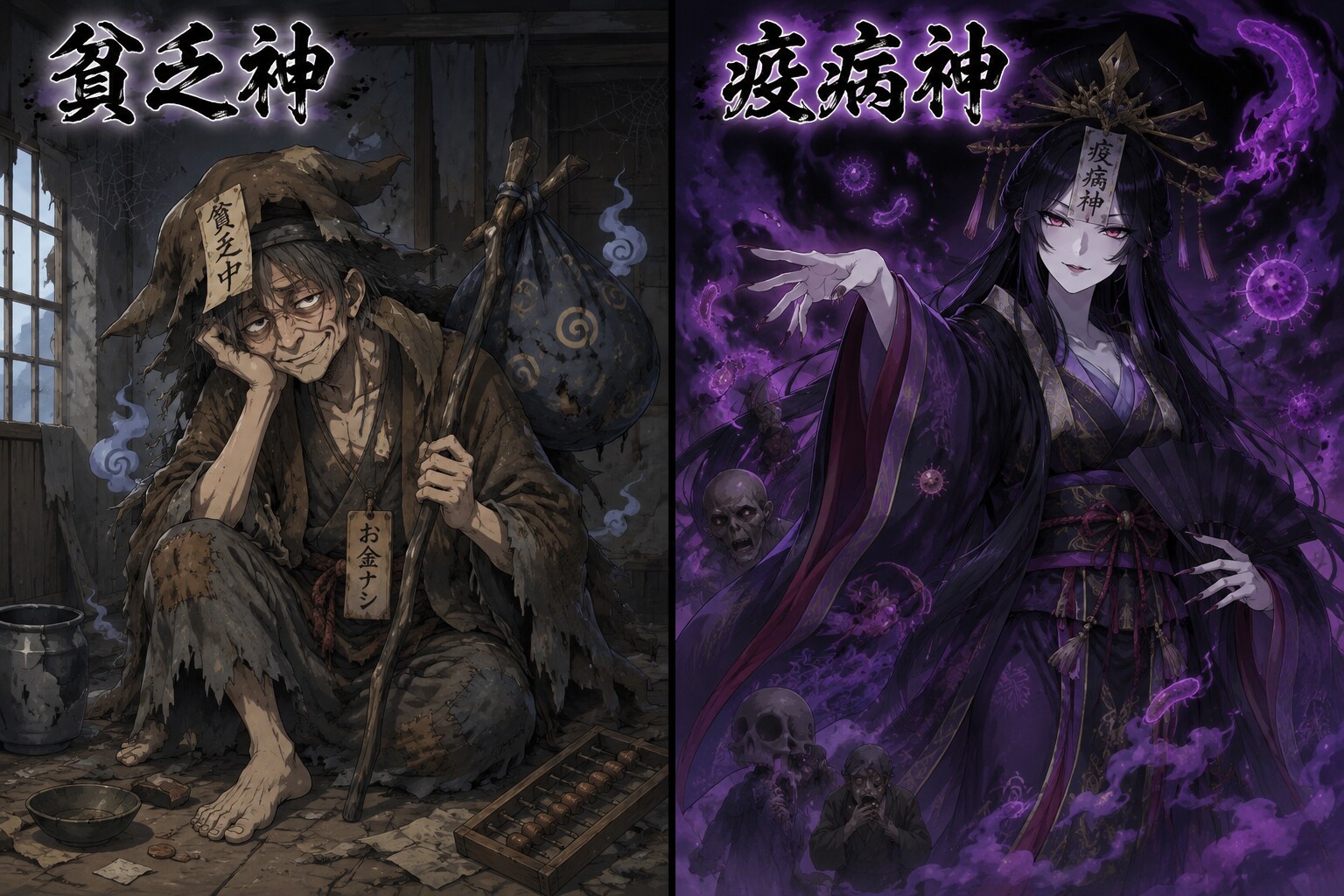 貧乏神vs疫病神