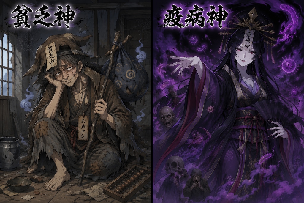 貧乏神vs疫病神