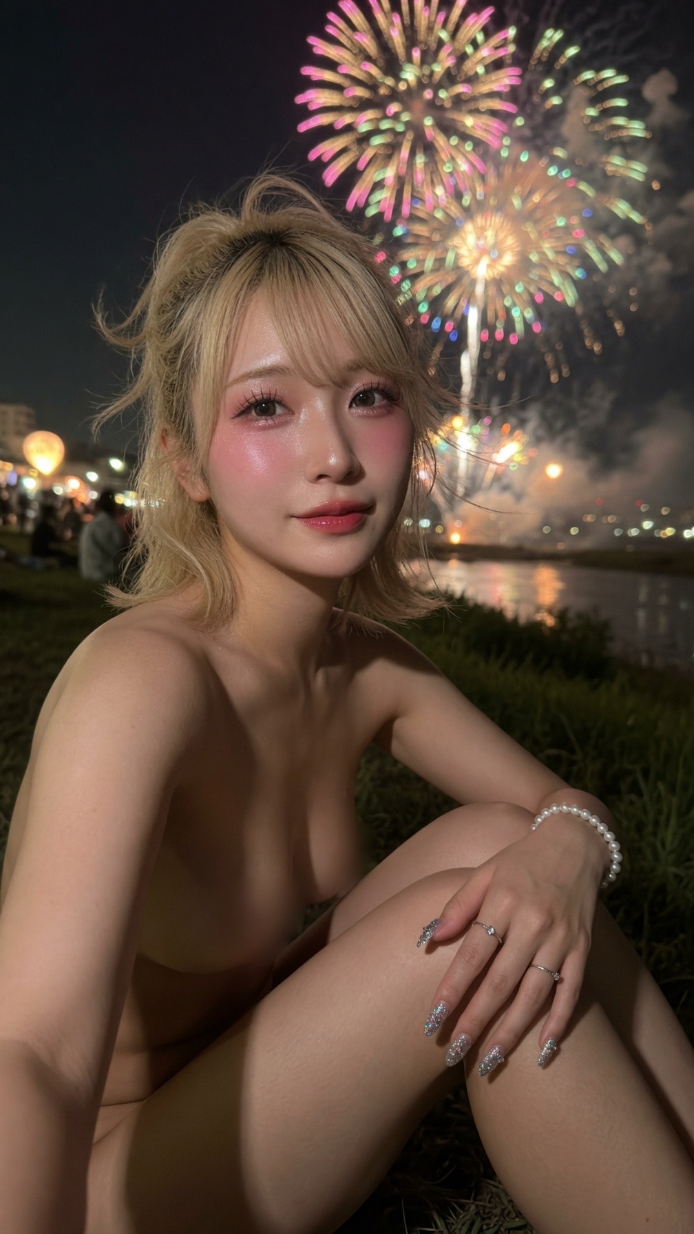 花火と金髪ちゃん2
