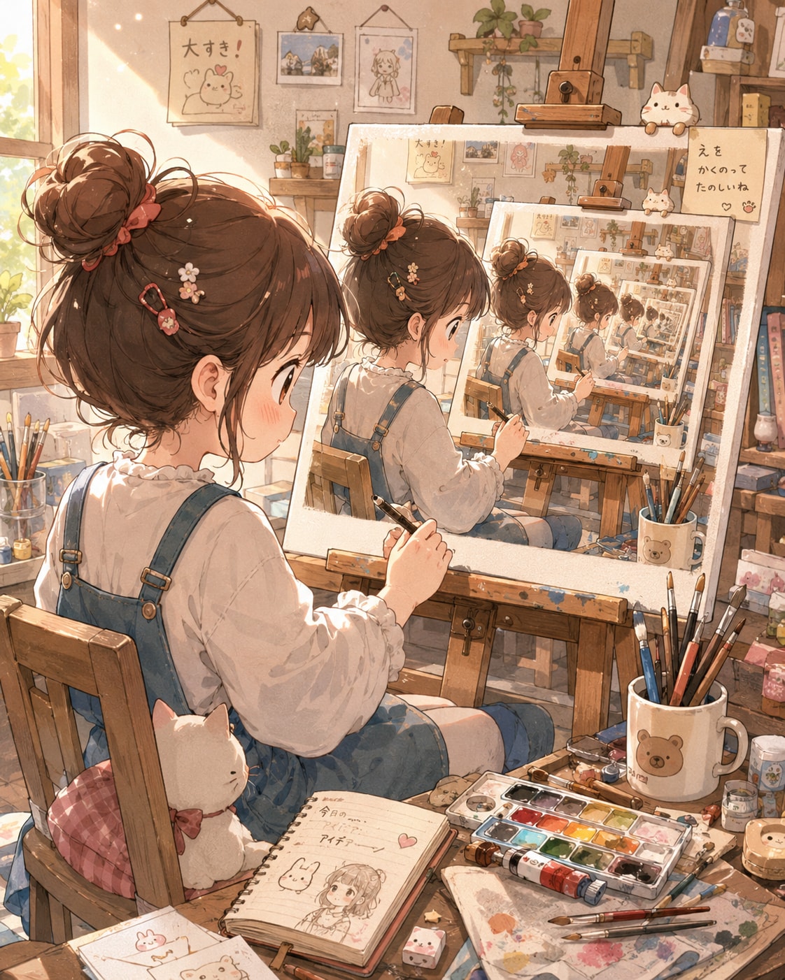 絵を描く女の子 | の人気AIイラスト・グラビア