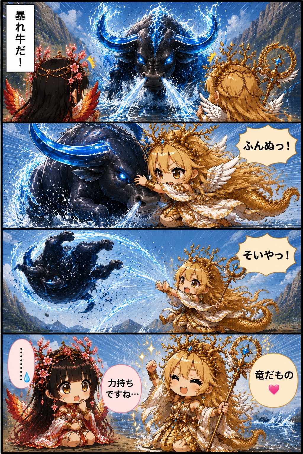 暴れ水流ジェット水牛