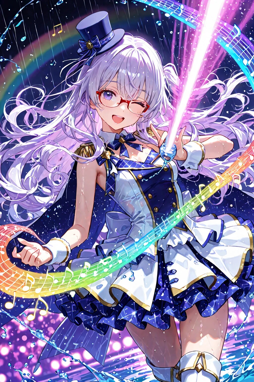 虹と音楽の魔法少女