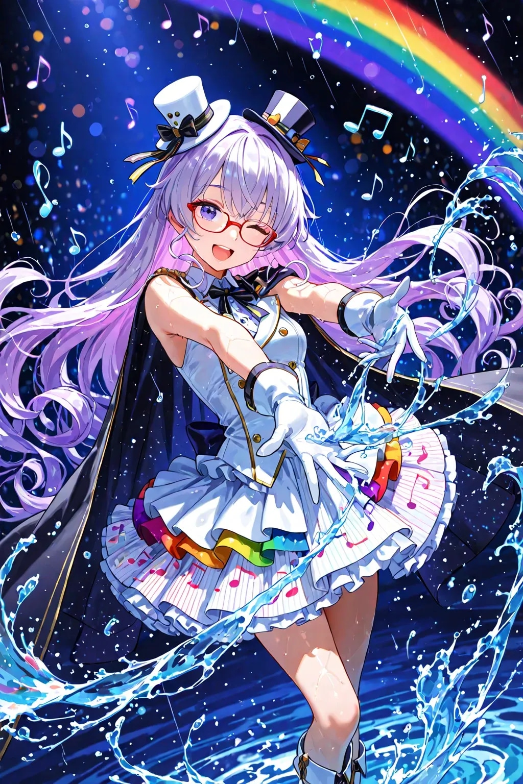 虹と音楽の魔法少女