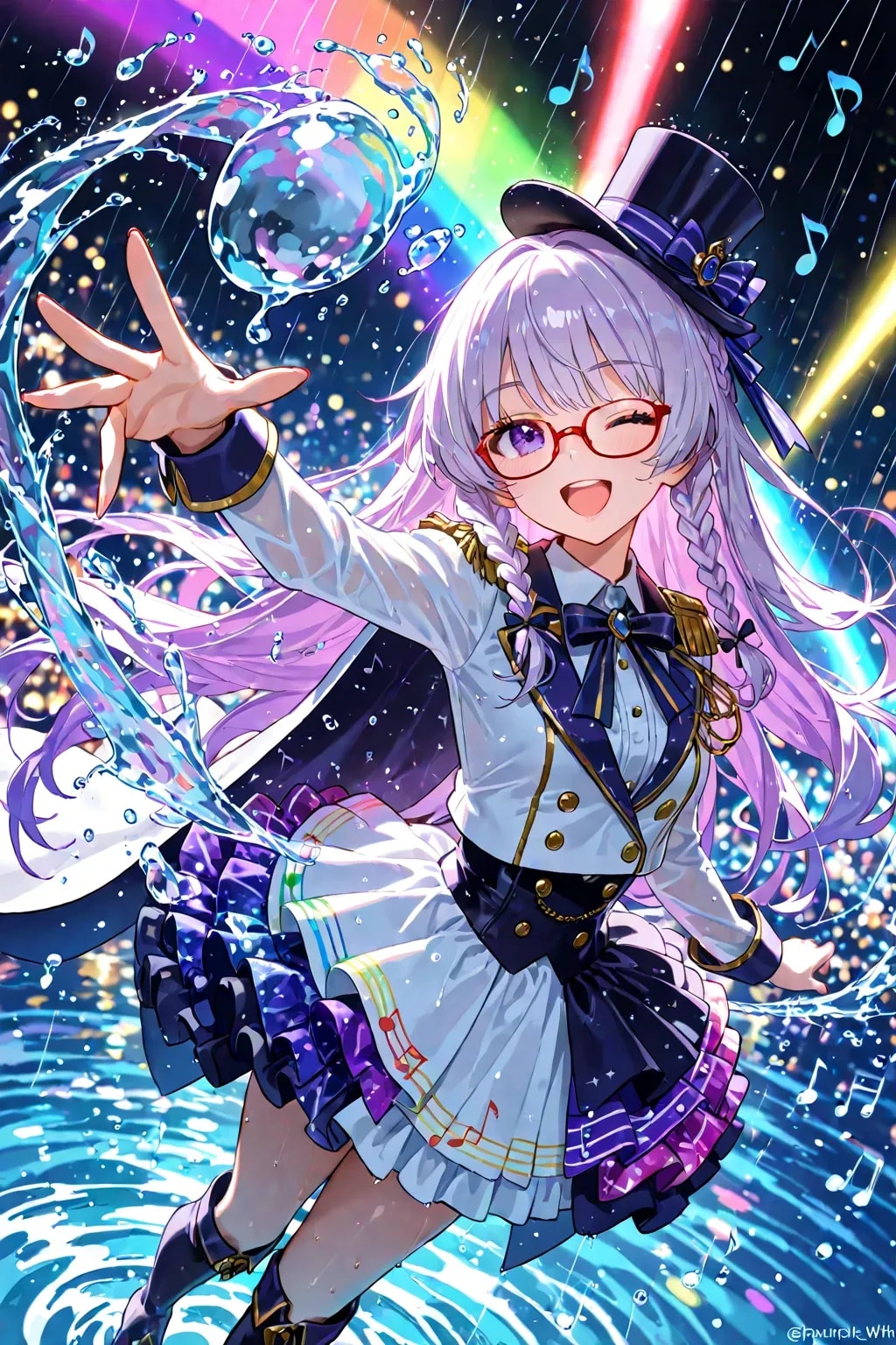 虹と音楽の魔法少女