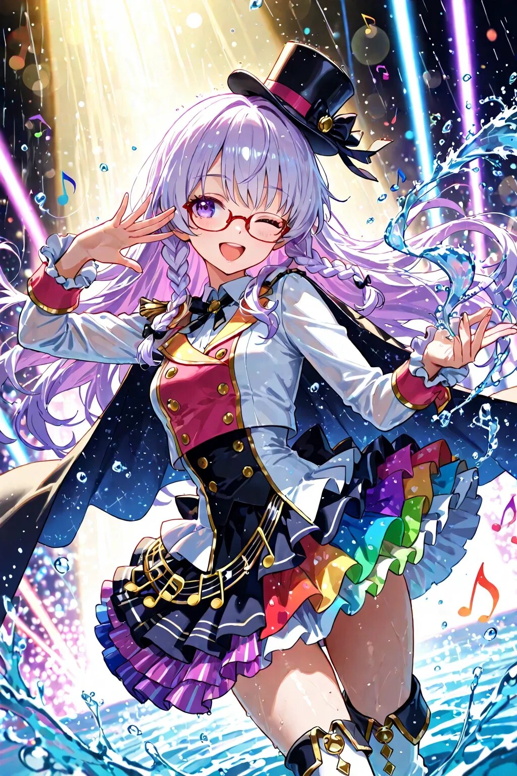 虹と音楽の魔法少女