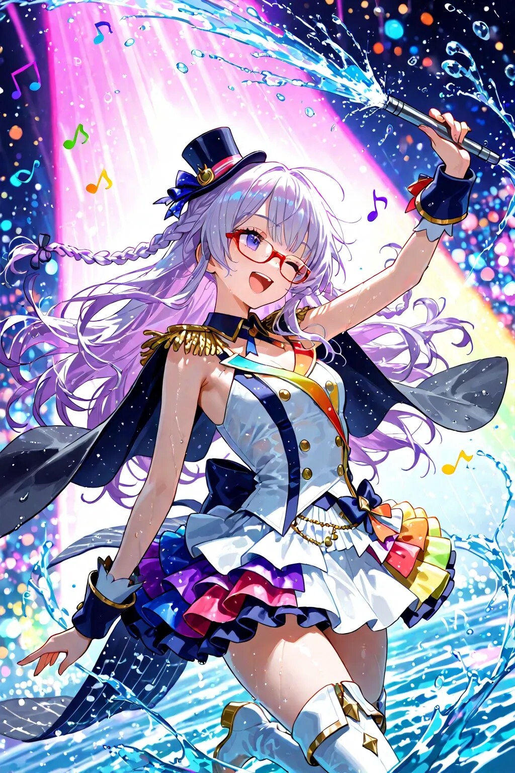 虹と音楽の魔法少女