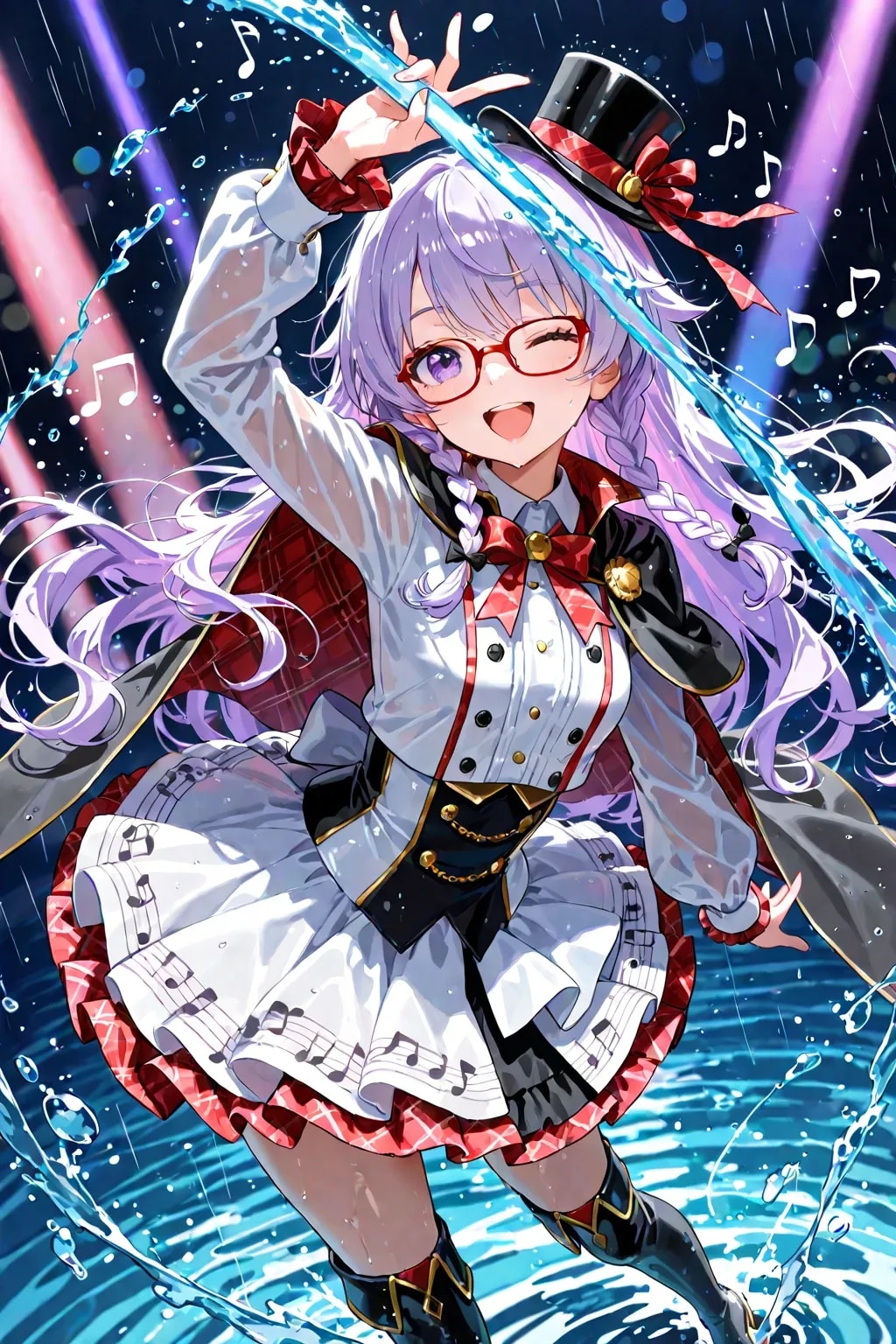 虹と音楽の魔法少女