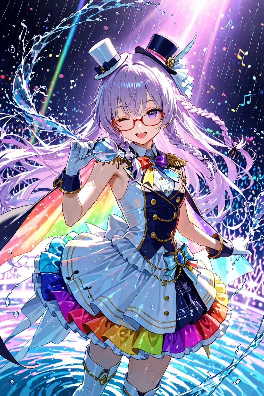 虹と音楽の魔法少女