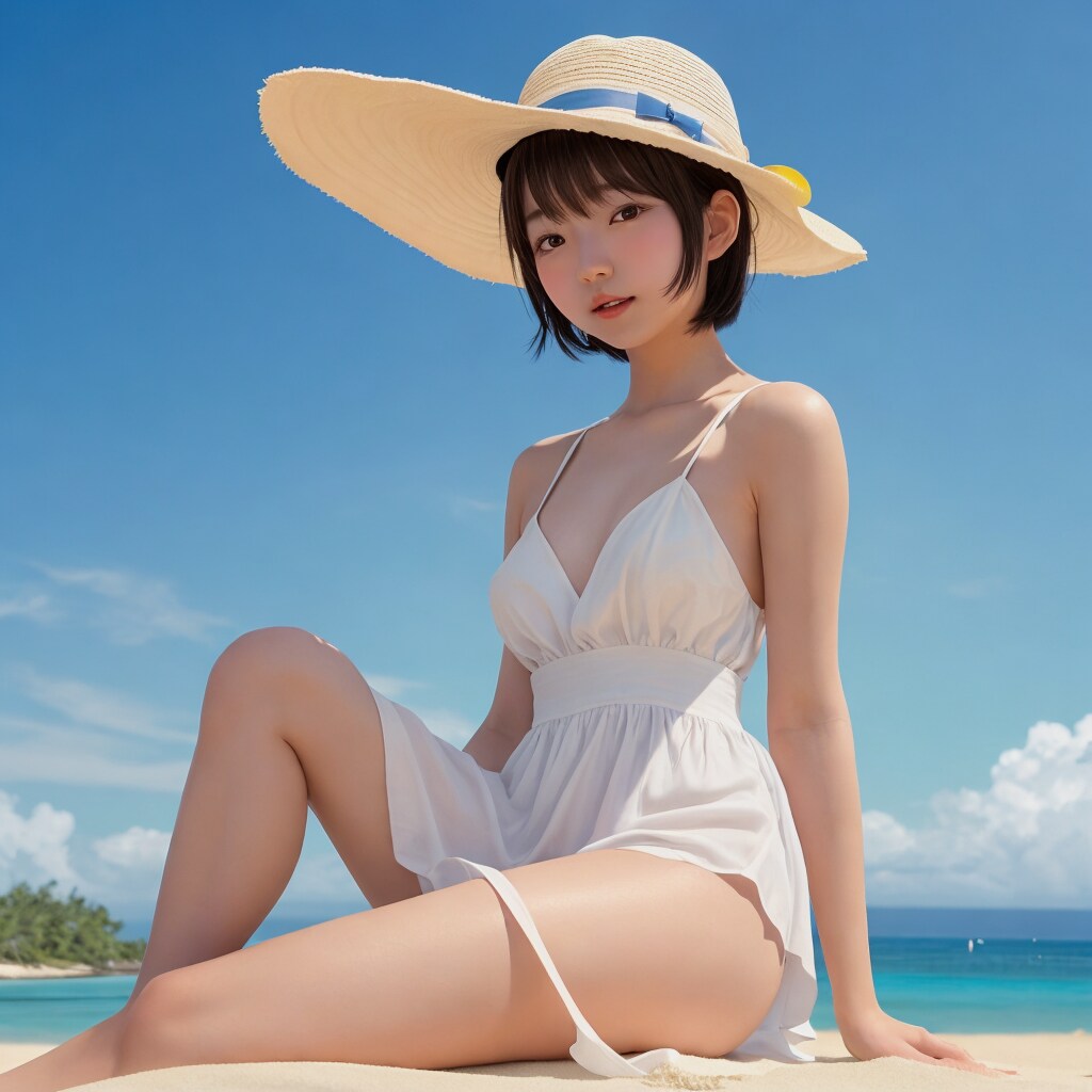 砂浜でのリラックスタイム